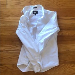 Express white collard button down shirt
